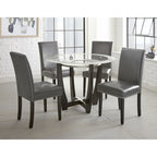 Steve Silver Slivnitsa Faux Leather Dining Chairs with Nailhead Trim (Set of 2)
