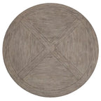 Benchwright Round Antique Grey Oak Dining Table by iNSPIRE Q Artisan