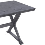 Mid-Century Wood 5-Piece Dining Table Set