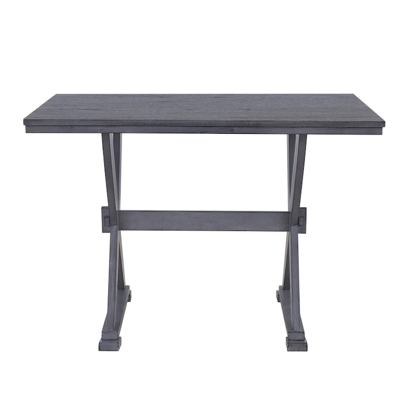 Mid-Century Wood 5-Piece Dining Table Set