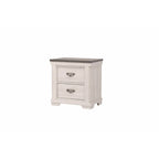 Candra 6 Piece Cream Brown Panel Bedroom Set