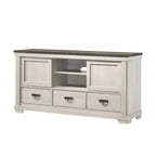 Candra 6 Piece Cream Brown Panel Bedroom Set