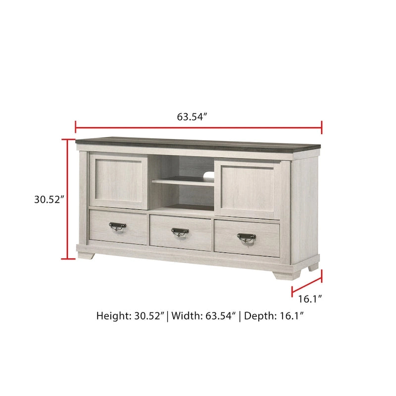 Candra 6 Piece Cream Brown Panel Bedroom Set
