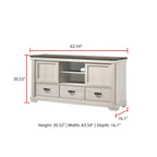Candra 6 Piece Cream Brown Panel Bedroom Set