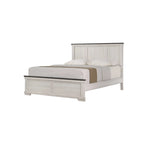 Candra 6 Piece Cream Brown Panel Bedroom Set