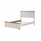 Candra 6 Piece Cream Brown Panel Bedroom Set
