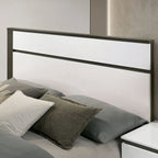 Conjira Contemporary White Wood Platform Bed by Furniture of America