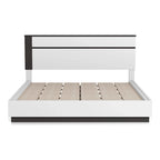 Conjira Contemporary White Wood Platform Bed by Furniture of America