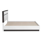 Conjira Contemporary White Wood Platform Bed by Furniture of America