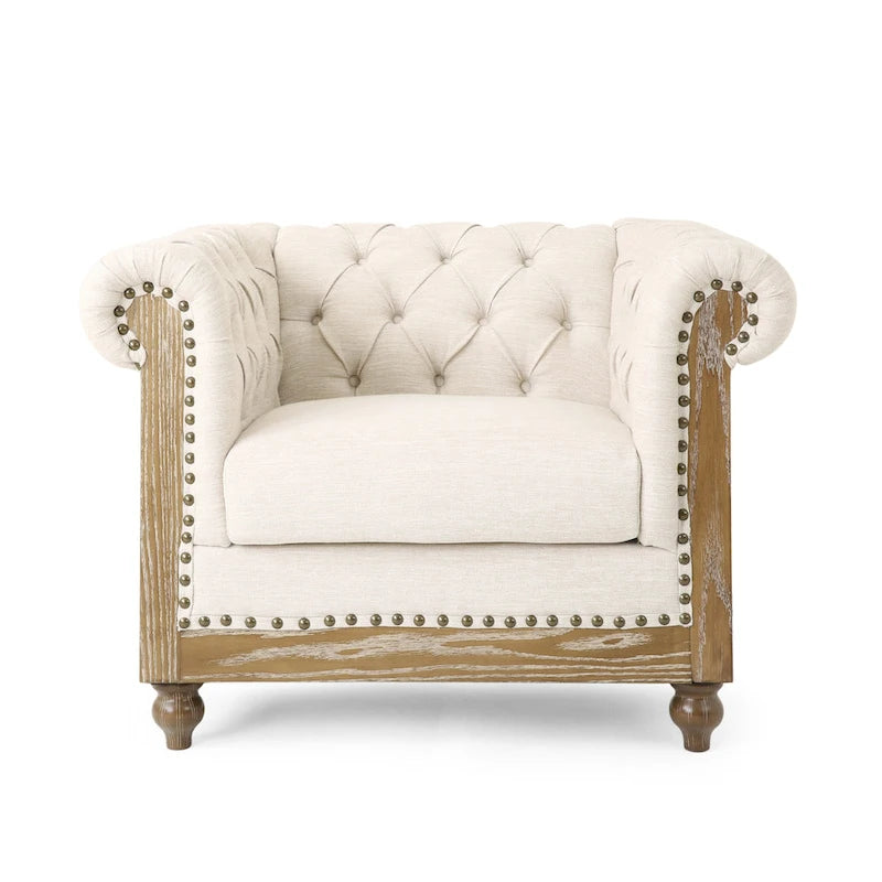 Voll Fabric Club Chairs (Set of 2) by Christopher Knight Home
