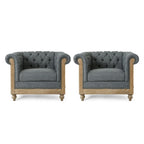 Voll Fabric Club Chairs (Set of 2) by Christopher Knight Home
