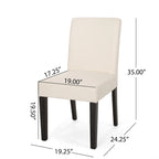 Kuna Contemporary Upholstered Dining Chair (Set of 2) by Christopher Knight Home