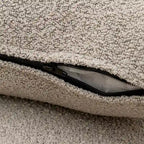KINWELL Boucle Upholstered 2-Seats Loveseat with Pillows