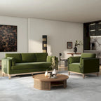 Knox 84 Modern Farmhouse Velvet Track Arm Sofa