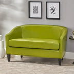 Justine Faux Leather Loveseat by Christopher Knight Home