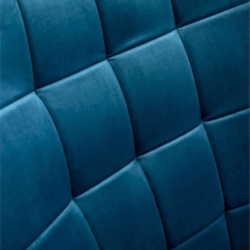 Carson Carrington Aasen Silky Velvet Tufted Accent Chair with Ottoman