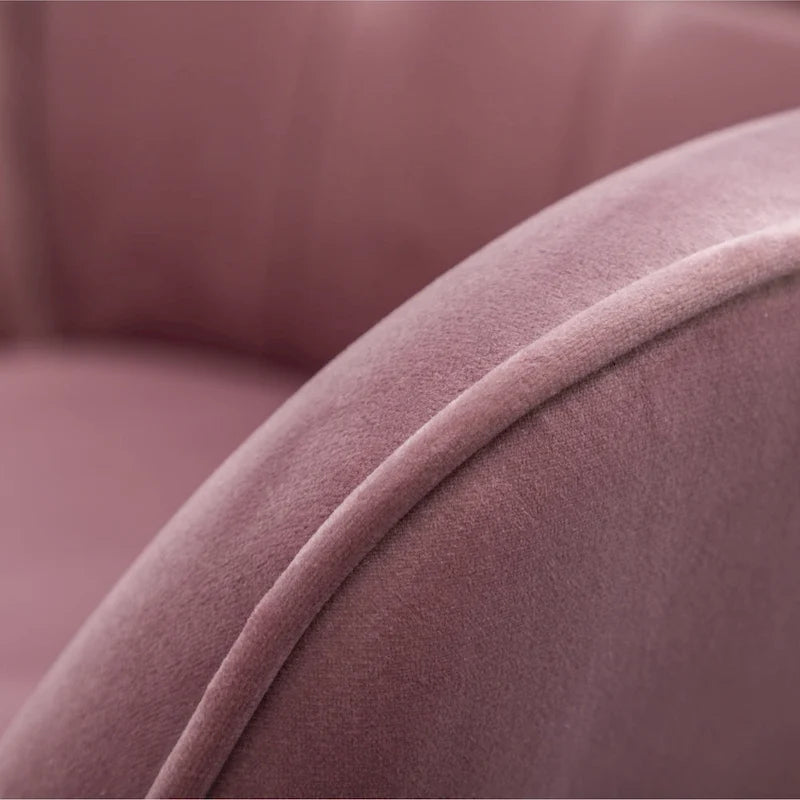 Carson Carrington Aasen Silky Velvet Tufted Accent Chair with Ottoman