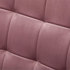 Carson Carrington Aasen Silky Velvet Tufted Accent Chair with Ottoman