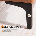 Brown Suede Reversible Chaise Sofa - 2-3 Seater