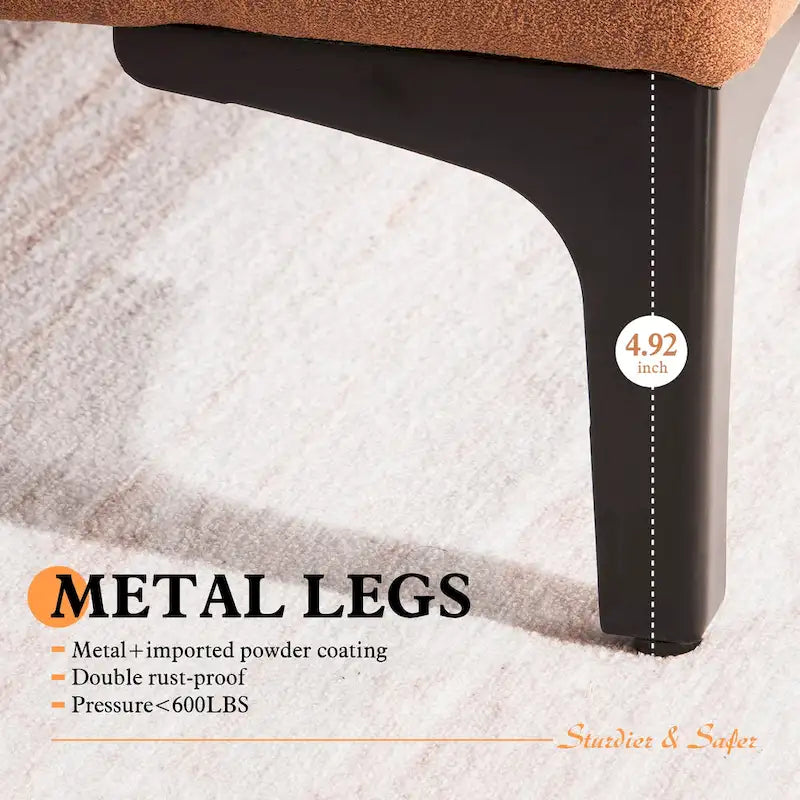 Brown Suede Reversible Chaise Sofa - 2-3 Seater