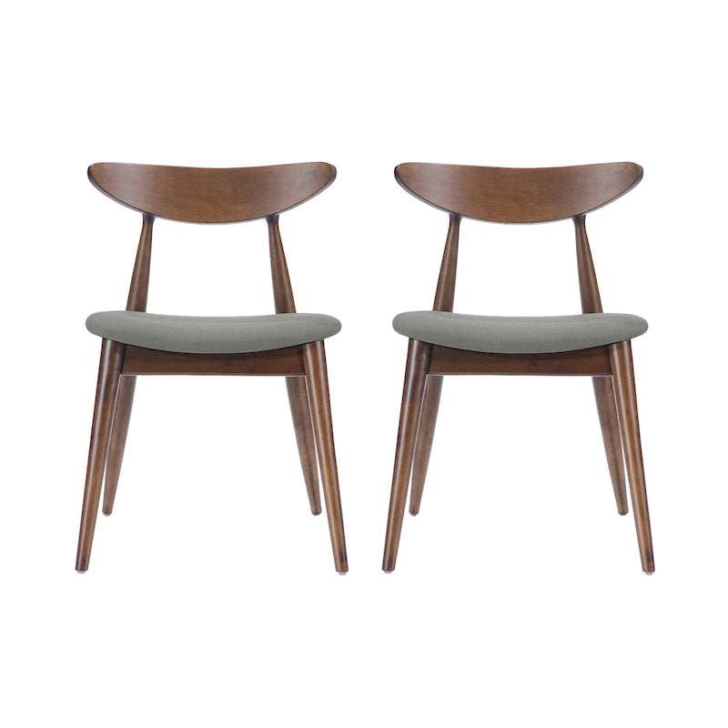 Barron Mid-Century Modern Dining Chairs (Set of 2) by Christopher Knight Home - 22.50 W x 19.75 L x 28.75 H