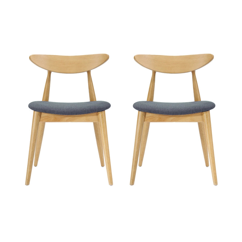 Barron Mid-Century Modern Dining Chairs (Set of 2) by Christopher Knight Home - 22.50 W x 19.75 L x 28.75 H