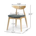 Barron Mid-Century Modern Dining Chairs (Set of 2) by Christopher Knight Home - 22.50 W x 19.75 L x 28.75 H