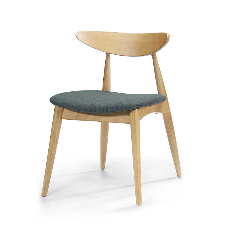 Barron Mid-Century Modern Dining Chairs (Set of 2) by Christopher Knight Home - 22.50 W x 19.75 L x 28.75 H