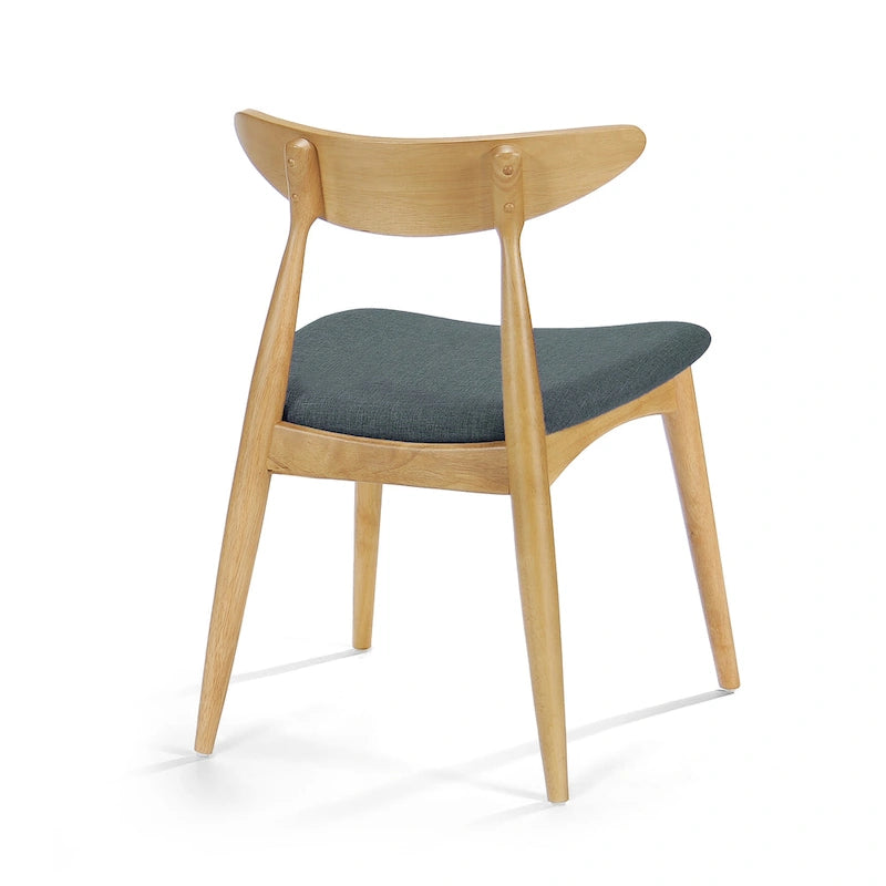 Barron Mid-Century Modern Dining Chairs (Set of 2) by Christopher Knight Home - 22.50 W x 19.75 L x 28.75 H