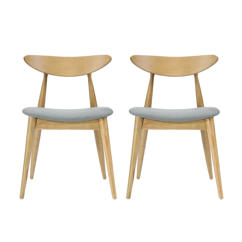 Barron Mid-Century Modern Dining Chairs (Set of 2) by Christopher Knight Home - 22.50 W x 19.75 L x 28.75 H