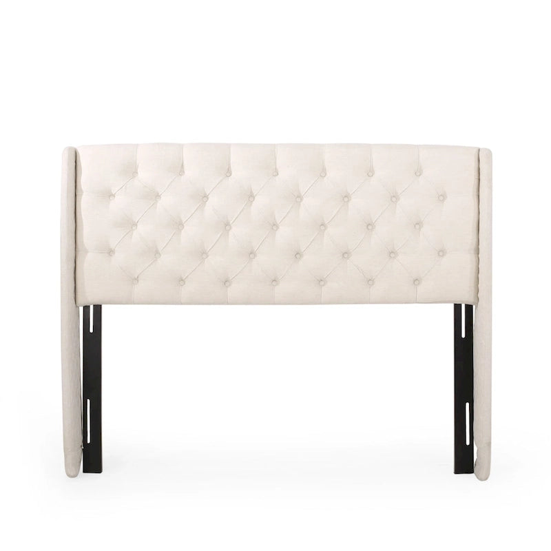 Christopher Knight Home Perryman Queen Wingback Headboard  Luxurious Tufted Design