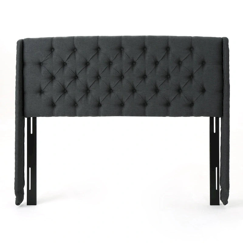 Christopher Knight Home Perryman Queen Wingback Headboard  Luxurious Tufted Design
