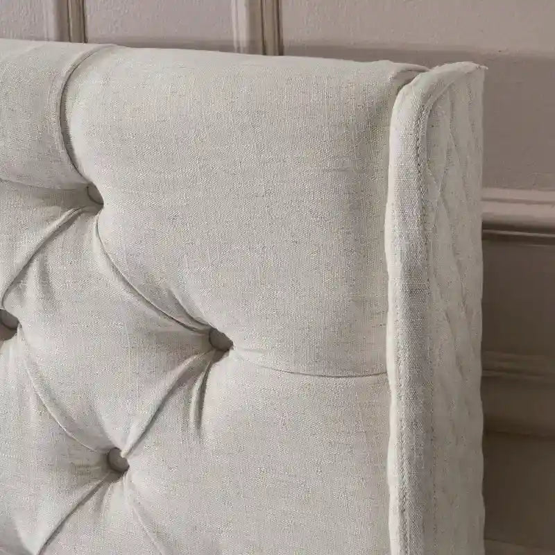 Christopher Knight Home Perryman Queen Wingback Headboard  Luxurious Tufted Design