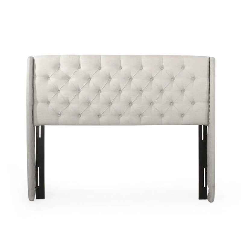 Christopher Knight Home Perryman Queen Wingback Headboard  Luxurious Tufted Design