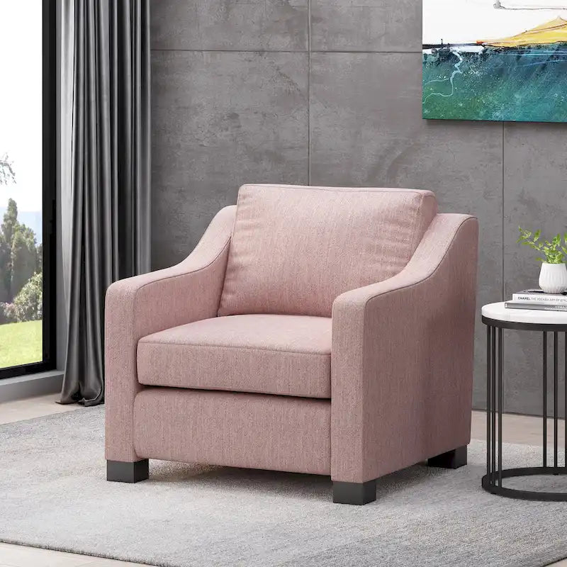 Halevy Contemporary Upholstered Club Chair by Christopher Knight Home