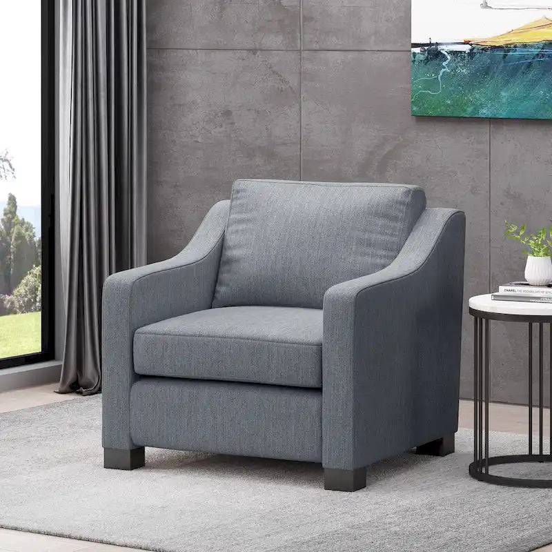 Halevy Contemporary Upholstered Club Chair by Christopher Knight Home