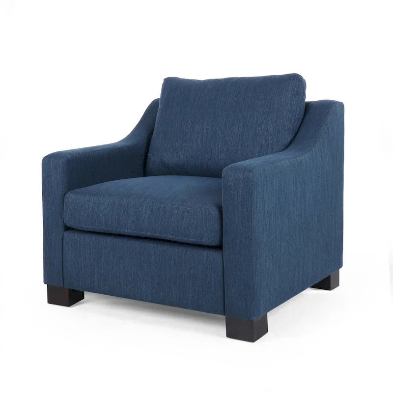 Halevy Contemporary Upholstered Club Chair by Christopher Knight Home