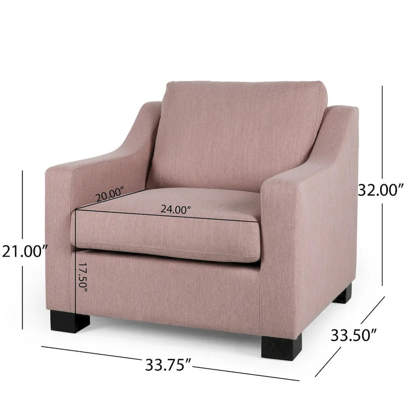 Halevy Contemporary Upholstered Club Chair by Christopher Knight Home