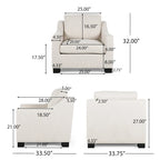 Halevy Contemporary Upholstered Club Chair by Christopher Knight Home