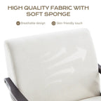 HUIMO Mid Century Modern Armchair and Ottoman Set Upholstered Accent Chair for Living Room, Bedroom