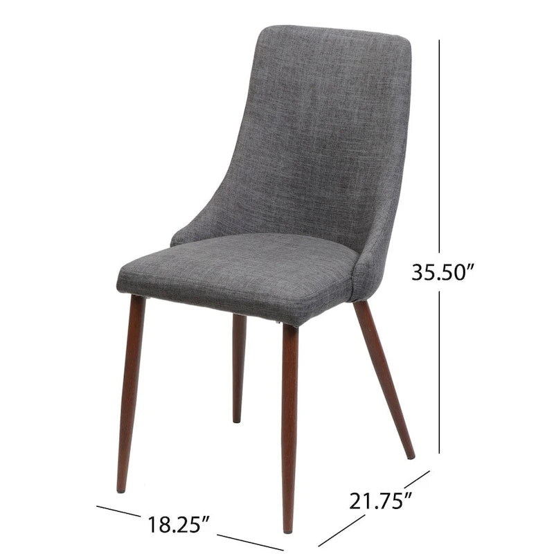 Sabina Mid Century Fabric Dining Chair (Set of 2) by Christopher Knight Home