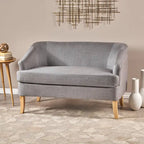 Sheena Mid-century Modern Petite Fabric Loveseat by Christopher Knight Home