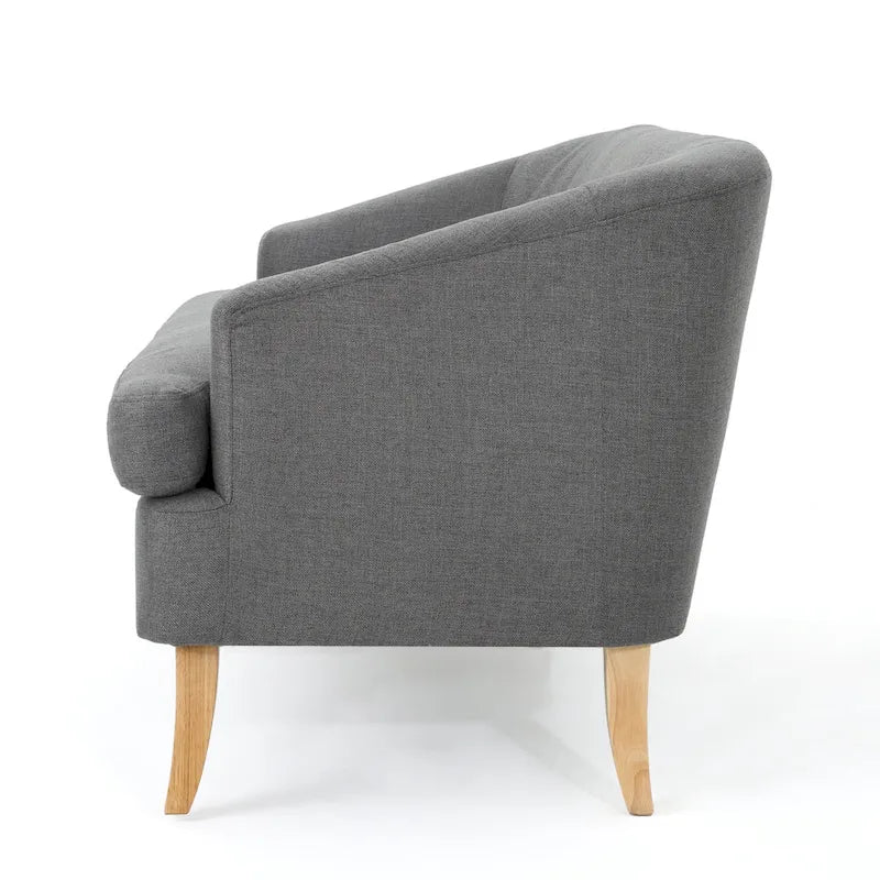 Sheena Mid-century Modern Petite Fabric Loveseat by Christopher Knight Home