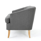 Sheena Mid-century Modern Petite Fabric Loveseat by Christopher Knight Home