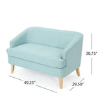 Sheena Mid-century Modern Petite Fabric Loveseat by Christopher Knight Home
