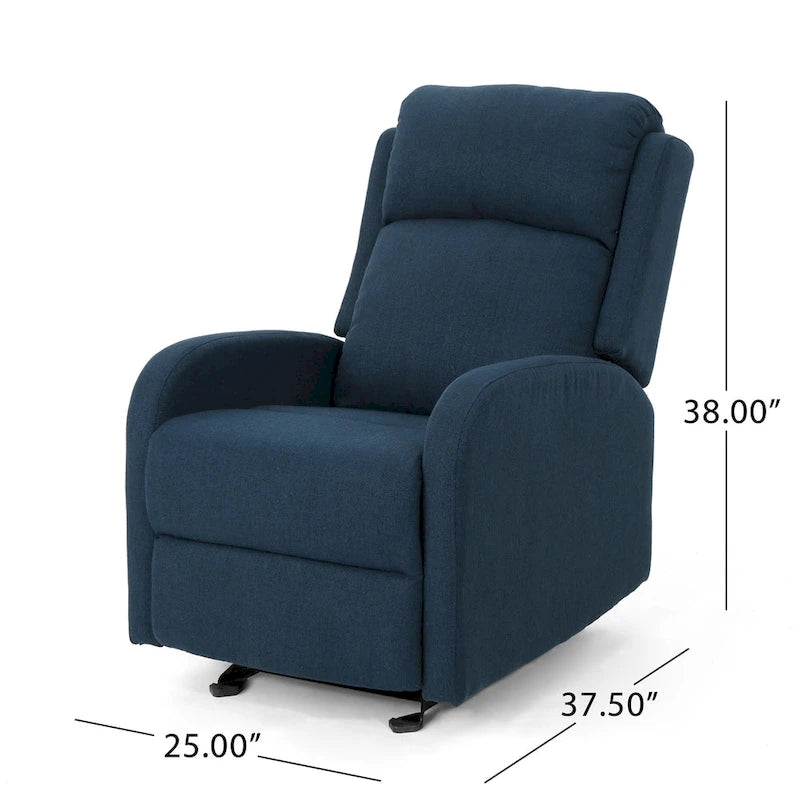 Alouette Fabric Rocking Recliner by Christopher Knight Home