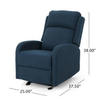 Alouette Fabric Rocking Recliner by Christopher Knight Home