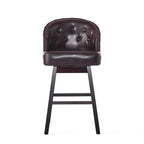 Ogden Contemporary Tufted Swivel Barstools with Nailhead Trim (Set of 2) by Christopher Knight Home