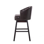 Ogden Contemporary Tufted Swivel Barstools with Nailhead Trim (Set of 2) by Christopher Knight Home