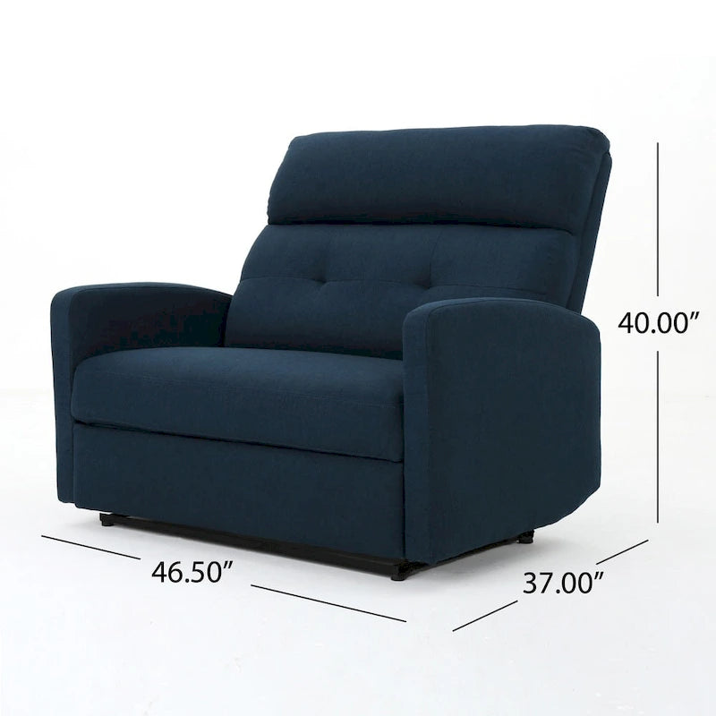 Halima Fabric 2-seater Recliner Club Chair by Christopher Knight Home